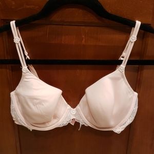 VS light pink with lace detail bra